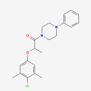 1-[2-(4-chloro-3,5-dimethylphenoxy)propanoyl]-4-phenylpiperazine