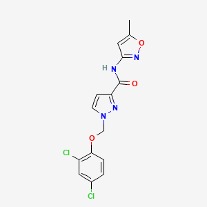 1-[(2,4-DICHLOROPHENOXY)METHYL]-N~3~-(5-METHYL-3-ISOXAZOLYL)-1H-PYRAZOLE-3-CARBOXAMIDE