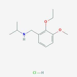 molecular formula C13H22ClNO2 B4591513 N-(2-ethoxy-3-methoxybenzyl)propan-2-amine hydrochloride 