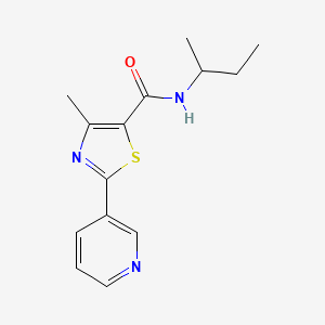 N-(butan-2-yl)-4-methyl-2-(pyridin-3-yl)-1,3-thiazole-5-carboxamide