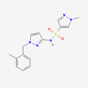 1-METHYL-N~4~-[1-(2-METHYLBENZYL)-1H-PYRAZOL-3-YL]-1H-PYRAZOLE-4-SULFONAMIDE