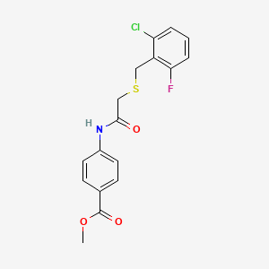 methyl 4-({[(2-chloro-6-fluorobenzyl)thio]acetyl}amino)benzoate