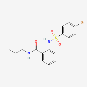 2-{[(4-bromophenyl)sulfonyl]amino}-N-propylbenzamide