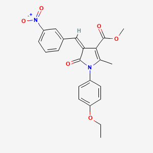 methyl 1-(4-ethoxyphenyl)-2-methyl-4-(3-nitrobenzylidene)-5-oxo-4,5-dihydro-1H-pyrrole-3-carboxylate