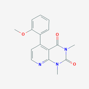 molecular formula C16H15N3O3 B4591666 5-(2-methoxyphenyl)-1,3-dimethylpyrido[2,3-d]pyrimidine-2,4(1H,3H)-dione 