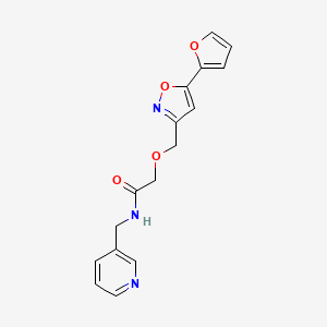 2-{[5-(2-furyl)-3-isoxazolyl]methoxy}-N-(3-pyridinylmethyl)acetamide