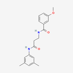 molecular formula C19H22N2O3 B4591728 N-{3-[(3,5-dimethylphenyl)amino]-3-oxopropyl}-3-methoxybenzamide 