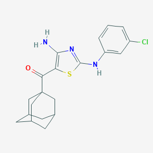 1-Adamantyl[4-amino-2-(3-chloroanilino)-1,3-thiazol-5-yl]methanone