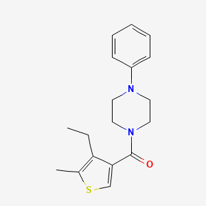 (4-ETHYL-5-METHYL-3-THIENYL)(4-PHENYLPIPERAZINO)METHANONE