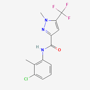 N-(3-chloro-2-methylphenyl)-1-methyl-5-(trifluoromethyl)-1H-pyrazole-3-carboxamide