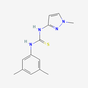 molecular formula C13H16N4S B4591820 N-(3,5-dimethylphenyl)-N'-(1-methyl-1H-pyrazol-3-yl)thiourea 