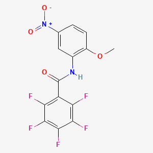 2,3,4,5,6-pentafluoro-N-(2-methoxy-5-nitrophenyl)benzamide