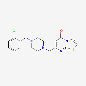 7-{[4-(2-CHLOROBENZYL)PIPERAZINO]METHYL}-5H-[1,3]THIAZOLO[3,2-A]PYRIMIDIN-5-ONE