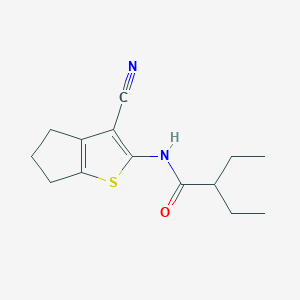 N-{3-CYANO-4H5H6H-CYCLOPENTA[B]THIOPHEN-2-YL}-2-ETHYLBUTANAMIDE