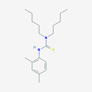 molecular formula C19H32N2S B4591926 N'-(2,4-二甲苯基)-N,N-二戊基硫脲 