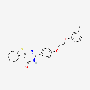 2-{4-[2-(3-methylphenoxy)ethoxy]phenyl}-5,6,7,8-tetrahydro[1]benzothieno[2,3-d]pyrimidin-4(3H)-one