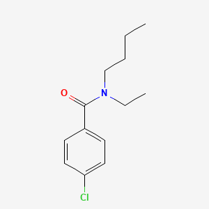 molecular formula C13H18ClNO B4591960 N-butyl-4-chloro-N-ethylbenzamide 