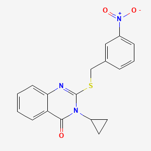 3-CYCLOPROPYL-2-[(3-NITROBENZYL)SULFANYL]-4(3H)-QUINAZOLINONE