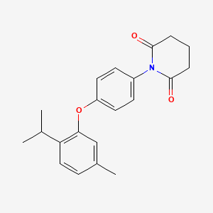 1-{4-[5-Methyl-2-(propan-2-yl)phenoxy]phenyl}piperidine-2,6-dione