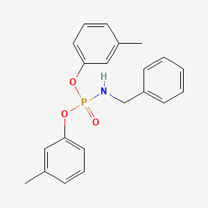 molecular formula C21H22NO3P B4592069 双(3-甲基苯基)苯甲酰胺磷酸酯 