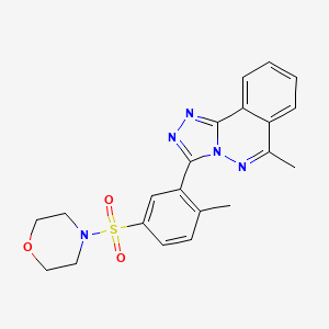 molecular formula C21H21N5O3S B4592112 6-甲基-3-[2-甲基-5-(4-吗啉磺酰基)苯基][1,2,4]三唑并[3,4-a]酞嗪 