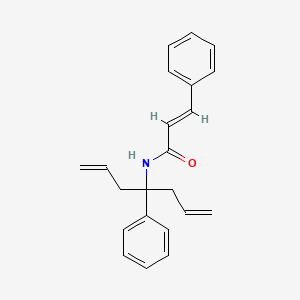 molecular formula C22H23NO B4592177 N-(1-烯丙基-1-苯基-3-丁烯-1-基)-3-苯基丙烯酰胺 