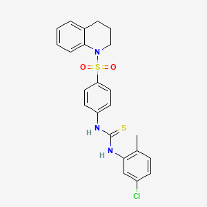 N-(5-chloro-2-methylphenyl)-N'-[4-(3,4-dihydro-1(2H)-quinolinylsulfonyl)phenyl]thiourea