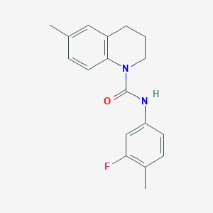 N-(3-fluoro-4-methylphenyl)-6-methyl-3,4-dihydro-1(2H)-quinolinecarboxamide