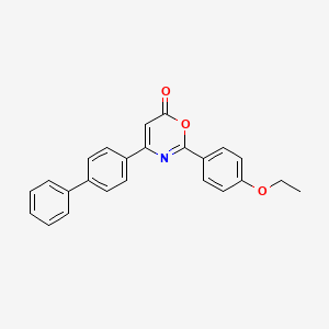 molecular formula C24H19NO3 B4592302 4-(4-联苯基)-2-(4-乙氧基苯基)-6H-1,3-恶嗪-6-酮 