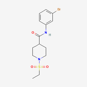 N-(3-bromophenyl)-1-(ethylsulfonyl)piperidine-4-carboxamide