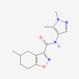 N-(1,5-dimethyl-1H-pyrazol-4-yl)-5-methyl-4,5,6,7-tetrahydro-1,2-benzisoxazole-3-carboxamide