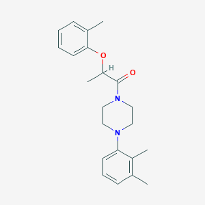 1-[4-(2,3-DIMETHYLPHENYL)PIPERAZINO]-2-(2-METHYLPHENOXY)-1-PROPANONE