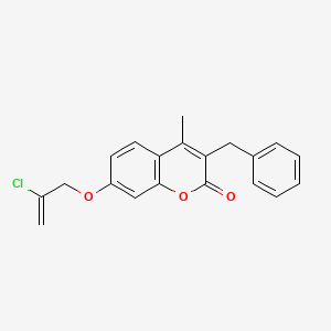 molecular formula C20H17ClO3 B4592445 3-benzyl-7-((2-chloroallyl)oxy)-4-methyl-2H-chromen-2-one 