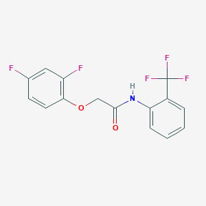 2-(2,4-difluorophenoxy)-N-[2-(trifluoromethyl)phenyl]acetamide