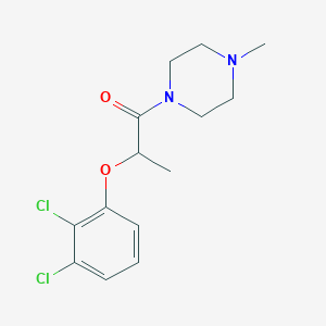 molecular formula C14H18Cl2N2O2 B4592533 1-[2-(2,3-二氯苯氧基)丙酰基]-4-甲基哌嗪 