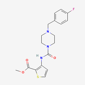 molecular formula C18H20FN3O3S B4592565 METHYL 3-({[4-(4-FLUOROBENZYL)PIPERAZINO]CARBONYL}AMINO)-2-THIOPHENECARBOXYLATE 