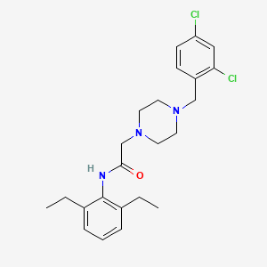 2-[4-(2,4-dichlorobenzyl)-1-piperazinyl]-N-(2,6-diethylphenyl)acetamide