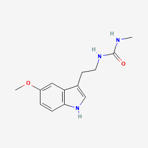 molecular formula C13H17N3O2 B4592605 N-[2-(5-甲氧基-1H-吲哚-3-基)乙基]-N'-甲基脲 