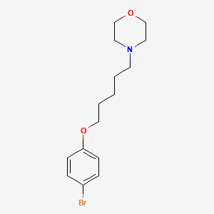 molecular formula C15H22BrNO2 B4592649 4-[5-(4-bromophenoxy)pentyl]morpholine 