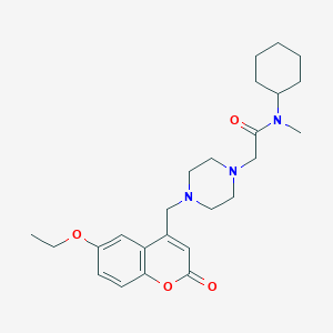 N-cyclohexyl-2-{4-[(6-ethoxy-2-oxo-2H-chromen-4-yl)methyl]piperazin-1-yl}-N-methylacetamide