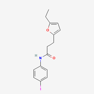 molecular formula C15H16INO2 B4592659 3-(5-乙基-2-呋喃基)-N-(4-碘苯基)丙酰胺 