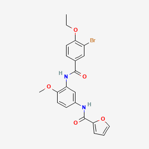 N-{3-[(3-bromo-4-ethoxybenzoyl)amino]-4-methoxyphenyl}-2-furamide