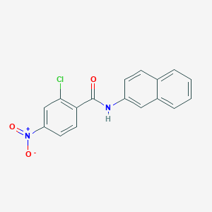 molecular formula C17H11ClN2O3 B4592714 2-氯-N-2-萘基-4-硝基苯甲酰胺 