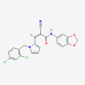 N-1,3-benzodioxol-5-yl-2-cyano-3-[1-(2,4-dichlorobenzyl)-1H-pyrrol-2-yl]acrylamide