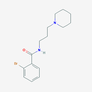 2-bromo-N-[3-(1-piperidinyl)propyl]benzamide