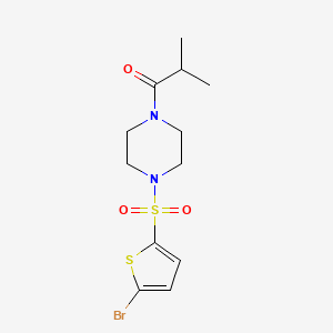 1-{4-[(5-BROMO-2-THIENYL)SULFONYL]PIPERAZINO}-2-METHYL-1-PROPANONE