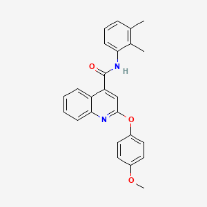 molecular formula C25H22N2O3 B4592815 N-(2,3-dimethylphenyl)-2-(4-methoxyphenoxy)quinoline-4-carboxamide 