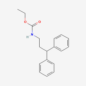 molecular formula C18H21NO2 B4592852 Ethyl 3,3-diphenylpropylcarbamate 