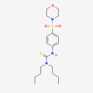 molecular formula C19H31N3O3S2 B4592881 N,N-二丁基-N'-[4-(4-吗啉磺酰基)苯基]硫脲 