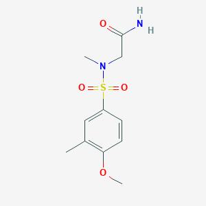 N~2~-[(4-methoxy-3-methylphenyl)sulfonyl]-N~2~-methylglycinamide